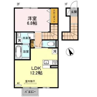 リーラ【2階】の間取り