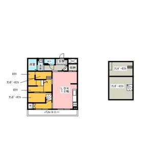 ハイツ長野M棟【1階】の間取り