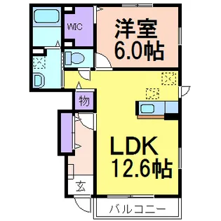 コンフォートD【1階】の間取り