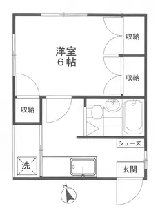 白糸ハイツ【1階】の間取り