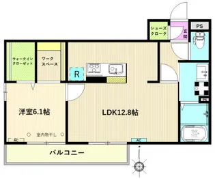 ボン.ヴィーヴル【3階】の間取り