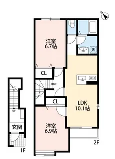 Sharon Garden【2階】の間取り