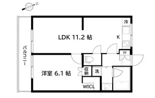 インスリウム所沢【2階】の間取り