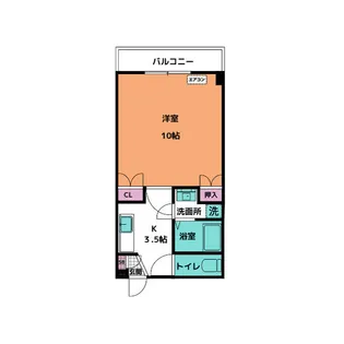 プチットフルール【3階】の間取り