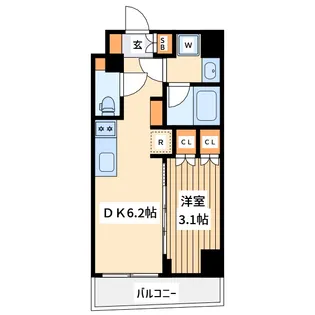 ブライズ調布飛田給【4階】の間取り
