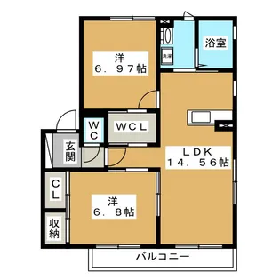 スパシオ三好丘【1階】の間取り
