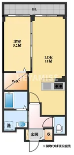 モンターニュ諫早【1階】の間取り