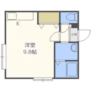 燈庵郷【4階】の間取り