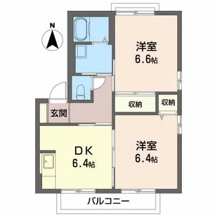 レジデンスK【2階】の間取り