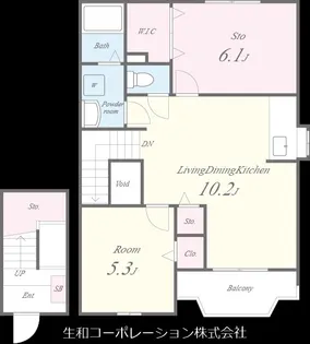 カーサ高尾【2階】の間取り