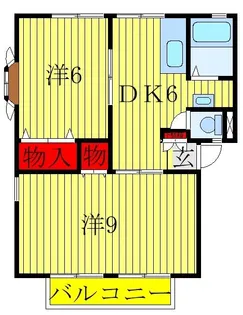 シティハイツ【2階】の間取り