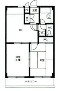 キャッスル聖蹟桜ヶ丘【1階】の間取り