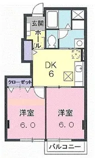 イーストニュータウンB【1階】の間取り