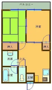 コーポウィンドミル【1階】の間取り