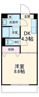 ピュアコート【1階】の間取り