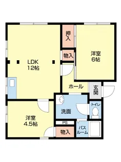 コーポヤマモト【2階】の間取り