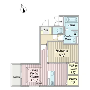 フェリーチェ ヴェルディー【1階】の間取り