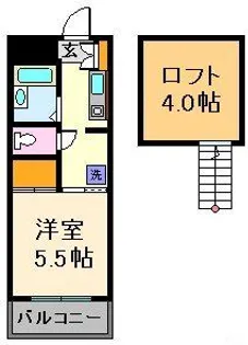 ヴェスタ巣鴨【2階】の間取り