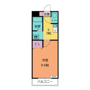 A・City今本町II【2階】の間取り