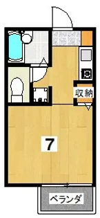 クレール大宮【1階】の間取り