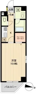 ベルメゾン若林【5階】の間取り
