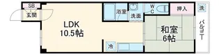 フローレ大宮【4階】の間取り