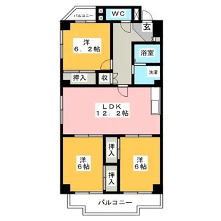 ドリーム秩父【7階】の間取り