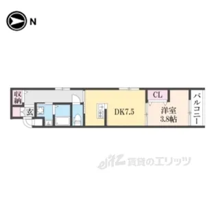 フォーリアライズ京都東寺【5階】の間取り