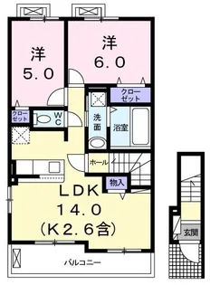 ソレイユIV【2階】の間取り
