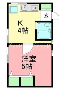 第一浜美ハイツ【2階】の間取り