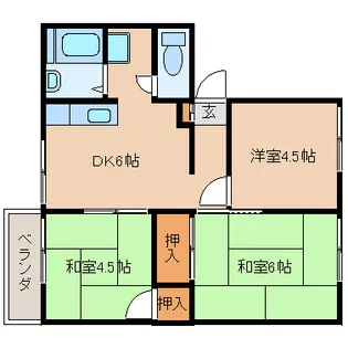 タウニィ1【2階】の間取り