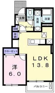セブン フォレスト【1階】の間取り