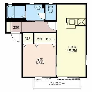 ボンヌ・シャンス壱番館【1階】の間取り