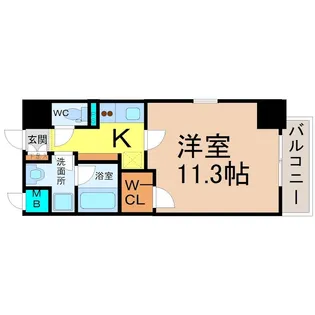 アスピラシオン名駅【7階】の間取り
