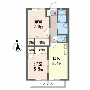 Agasthya【1階】の間取り