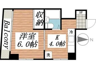 昭花園ビル(ショウカエンビル)【2階】の間取り