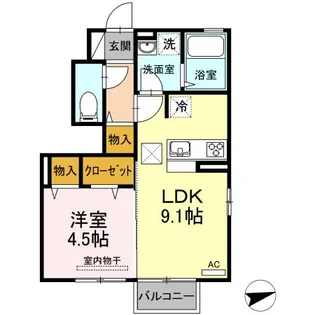 ベルコモンズNODAII【1階】の間取り