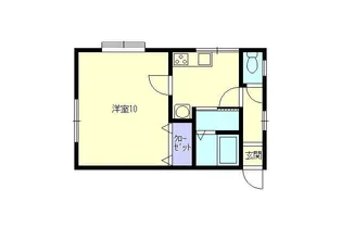 第3岡村ハイツ【2階】の間取り