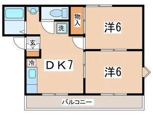 ルミネスせのお【1階】の間取り