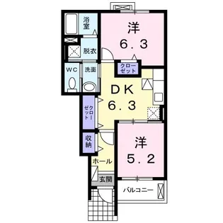 ベルメゾン I【1階】の間取り