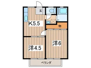 サンハイツ【1階】の間取り