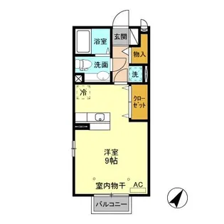 シェル駒生 C【2階】の間取り