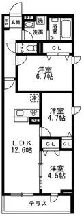 グランルミエール【2階】の間取り