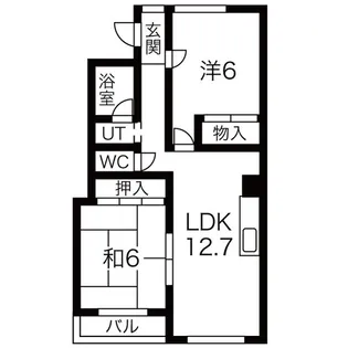 住吉ビル【6階】の間取り