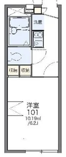 レオパレス朝日【1階】の間取り