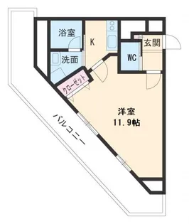 アマーレ東海通【7階】の間取り
