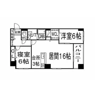 ブリーズ発寒【3階】の間取り
