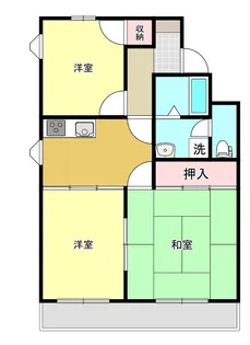 アミーまつい【3階】の間取り