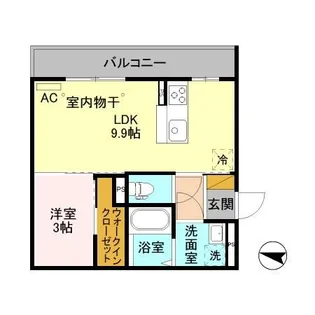 クオリティ御館【3階】の間取り