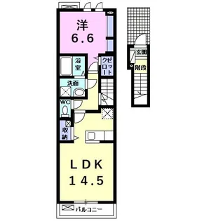 ミントベリー【2階】の間取り